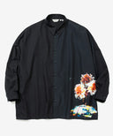 × everglouu Contrast Flower Dolman Shirt