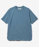 Aged Cotton Flower Hem Short Sleeve Cut and Sew