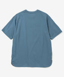 Aged Cotton Flower Hem Short Sleeve Cut and Sew