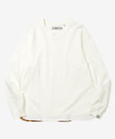Aged Cotton Flower Hem Long-Sleeve Cut & Sewn