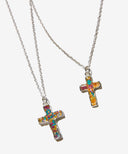 Flower Cross Necklace