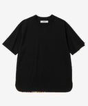 Aged Cotton Flower Hem Short Sleeve Cut and Sew