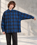 【Pre-Order】 Aster Check Dolman Shirt