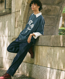 Two Pairs Flower Vintage Wash TEE