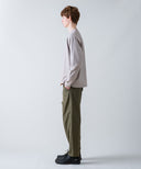 Aged Cotton Flower Hem Long-Sleeve Cut & Sewn
