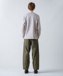 Aged Cotton Flower Hem Long-Sleeve Cut & Sewn