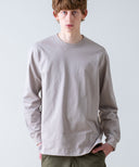 Aged Cotton Flower Hem Long-Sleeve Cut & Sewn