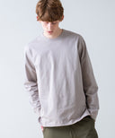 Aged Cotton Flower Hem Long-Sleeve Cut & Sewn