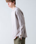Aged Cotton Flower Hem Long-Sleeve Cut & Sewn