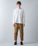 Aged Cotton Flower Hem Long-Sleeve Cut & Sewn
