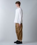 Aged Cotton Flower Hem Long-Sleeve Cut & Sewn