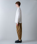 Aged Cotton Flower Hem Long-Sleeve Cut & Sewn