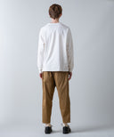 Aged Cotton Flower Hem Long-Sleeve Cut & Sewn