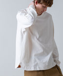Aged Cotton Flower Hem Long-Sleeve Cut & Sewn