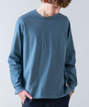 Aged Cotton Flower Hem Long-Sleeve Cut & Sewn
