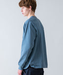 Aged Cotton Flower Hem Long-Sleeve Cut & Sewn