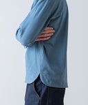 Aged Cotton Flower Hem Long-Sleeve Cut & Sewn
