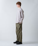 Aged Cotton Flower Hem Long-Sleeve Cut & Sewn
