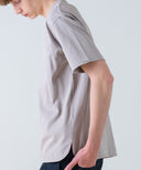 Aged Cotton Flower Hem Short Sleeve Cut and Sew