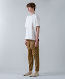 Aged Cotton Flower Hem Short Sleeve Cut and Sew