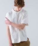 Aged Cotton Flower Hem Short Sleeve Cut and Sew