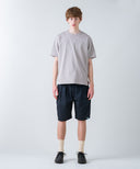 Aged Cotton Flower Hem Short Sleeve Cut and Sew
