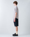 Aged Cotton Flower Hem Short Sleeve Cut and Sew