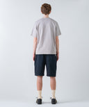 Aged Cotton Flower Hem Short Sleeve Cut and Sew