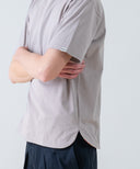 Aged Cotton Flower Hem Short Sleeve Cut and Sew
