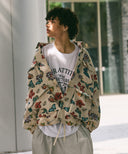 [Pre-Order] Floral Jacquard Utility Jacket
