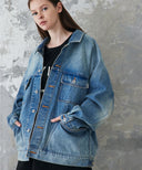 Retro Work Denim Jacket