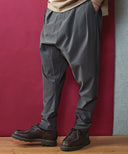 Cord Sarouel Tapered Pants