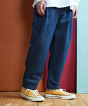Bulky Wide Denim Pants