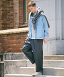 Double Tuck Easy Denim Pants
