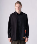 × everglouu Contrast Flower Dolman Shirt