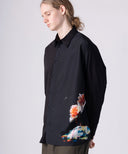 × everglouu Contrast Flower Dolman Shirt